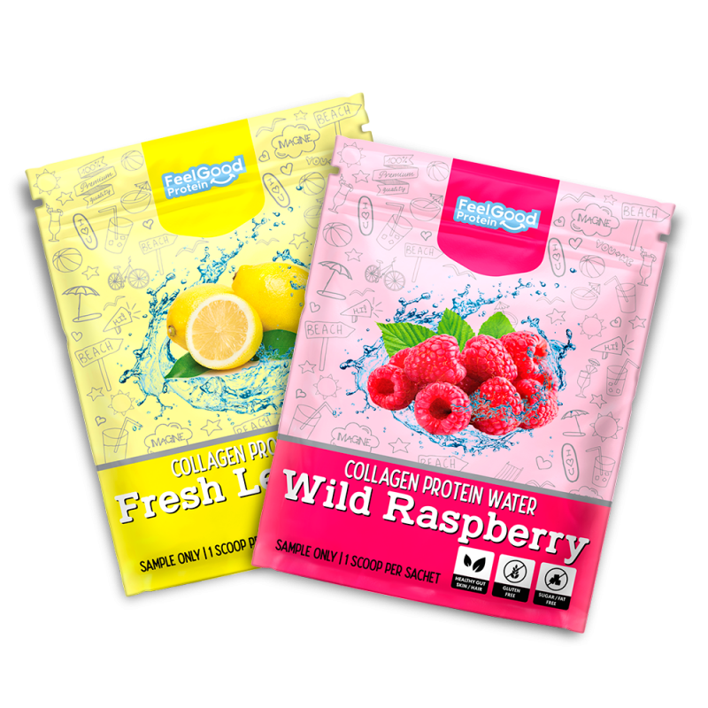 Feel Good Protein Water Sample Sachets Raspberry & Lemonade
