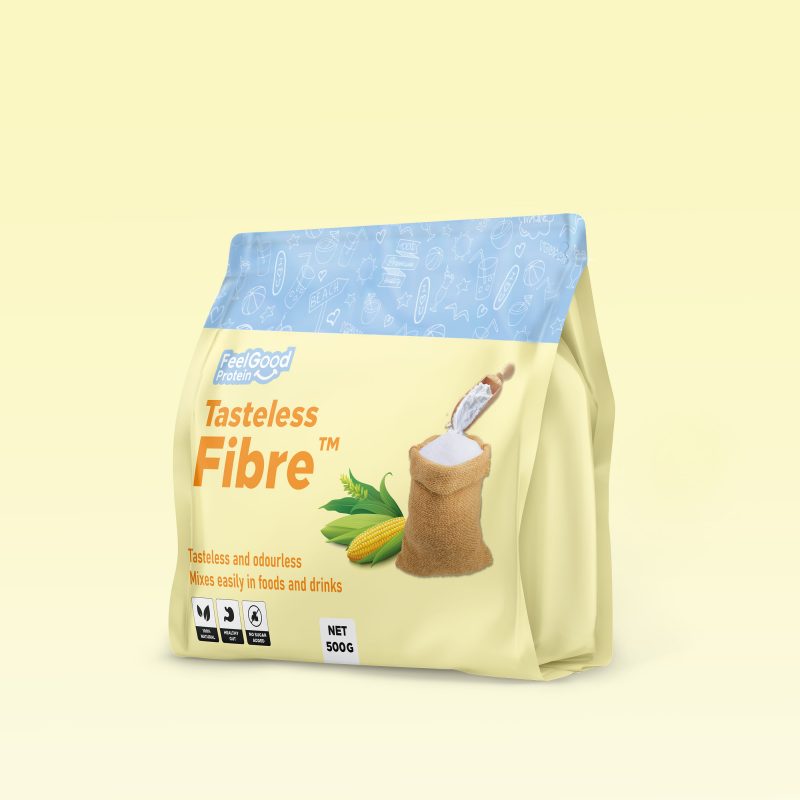 Tasteless Fibre 500g by Feel Good Protein Standing Pouch